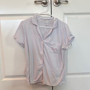 Rae Dunn BRIDE pajama SET White and Light Pink